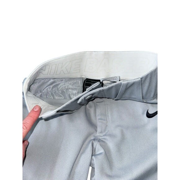 Nike Vapor Dri-Fit Kids Baseball Pants Size Medium Gray - Picture 6 of 11